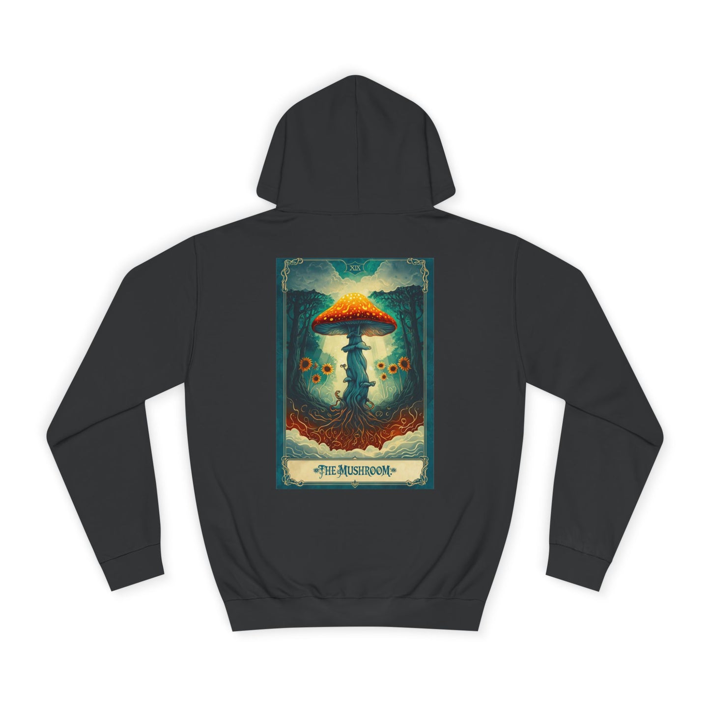 Mystical Mushroom Unisex College Hoodie - Cozy and Whimsical Design