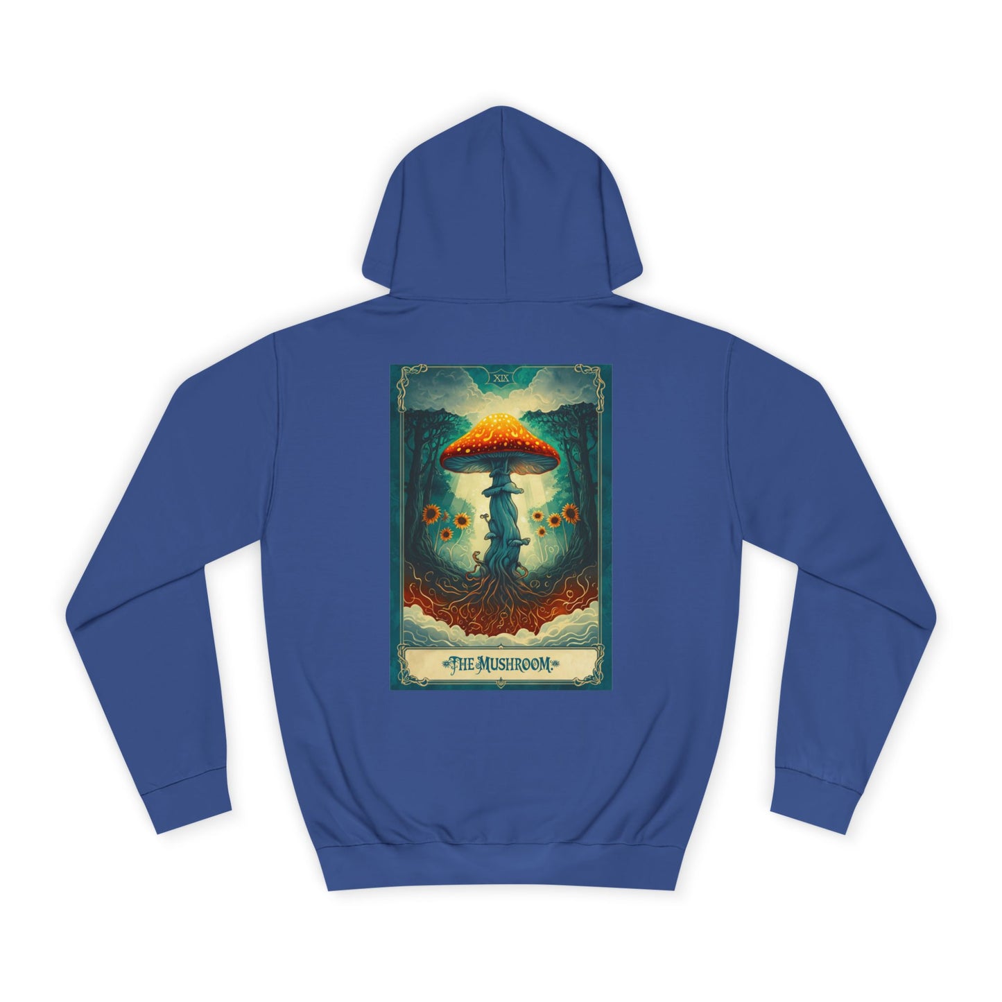 Mystical Mushroom Unisex College Hoodie - Cozy and Whimsical Design