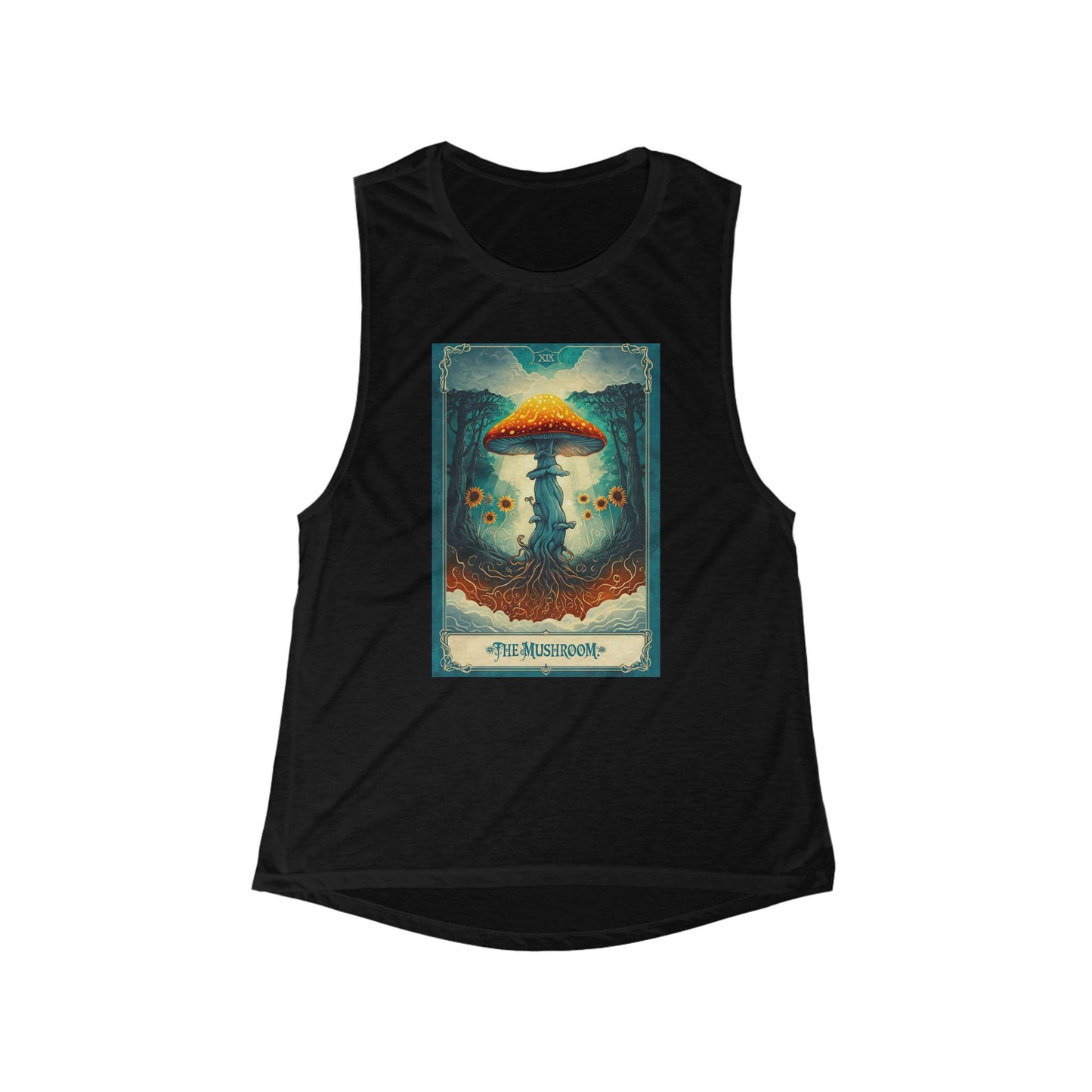 Mushroom Magic Flowy Tank - Women’s Nature-Inspired Apparel
