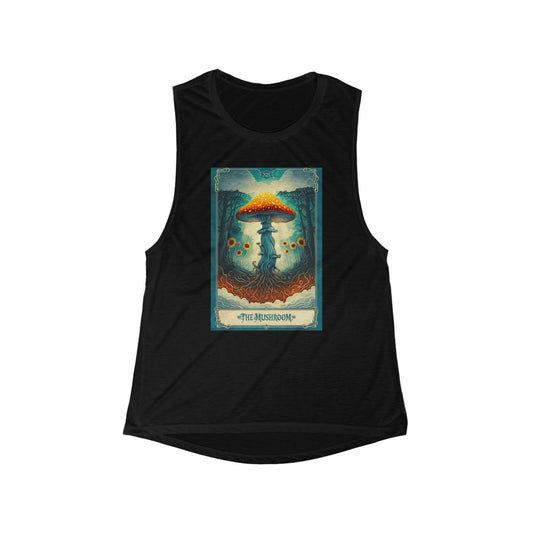 Mushroom Magic Flowy Tank - Women’s Nature-Inspired Apparel
