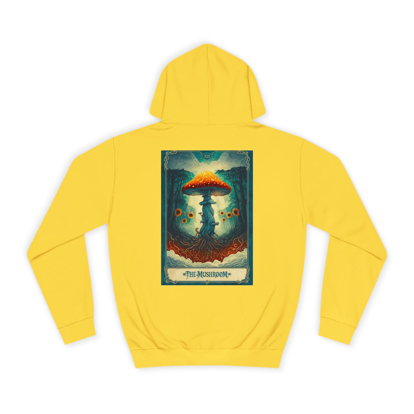 Mystical Mushroom Unisex College Hoodie - Cozy and Whimsical Design