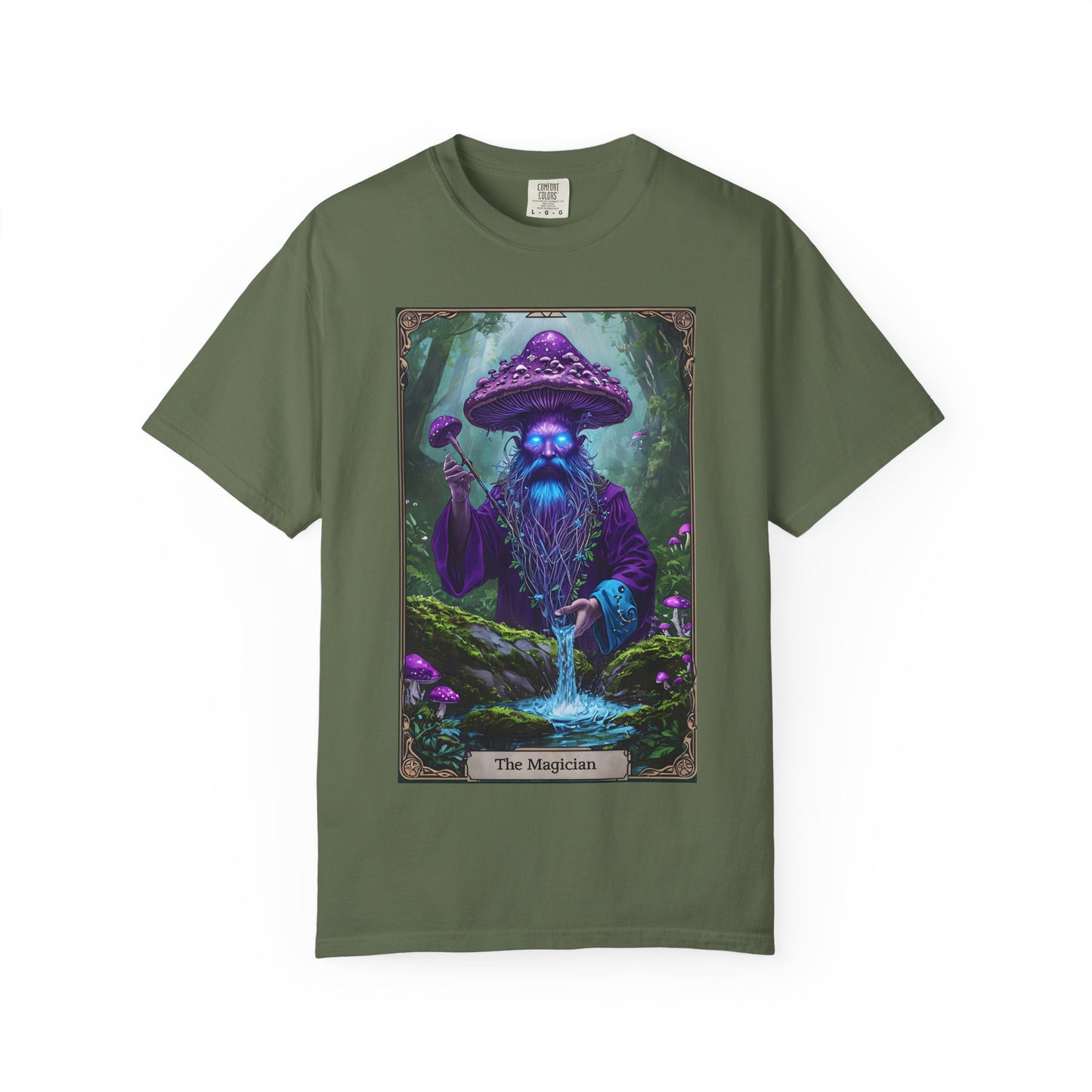 Mystical Sorcerer Tee, Magic Themed Shirt, Unisex Graphic T-Shirt, Gift for Wizards, Halloween Costume Top, Fantasy Apparel