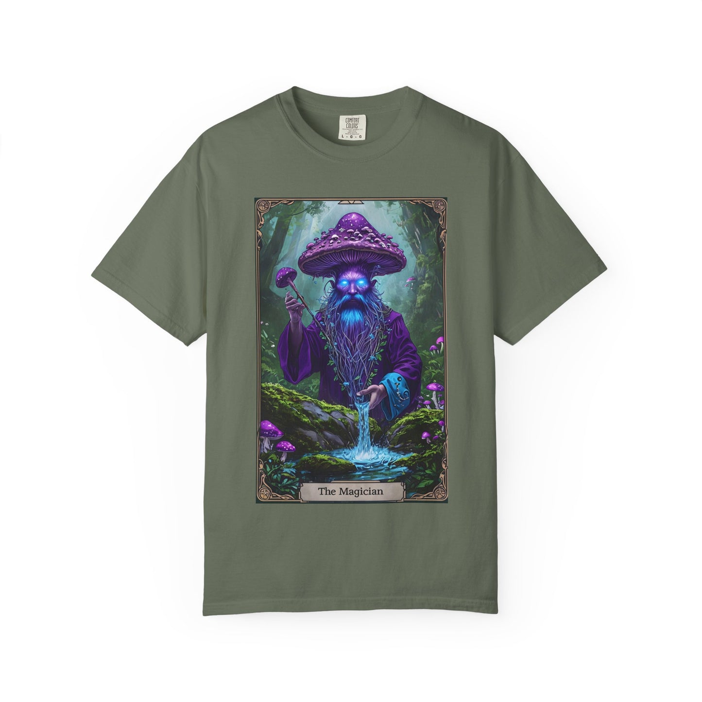 Mystical Sorcerer Tee, Magic Themed Shirt, Unisex Graphic T-Shirt, Gift for Wizards, Halloween Costume Top, Fantasy Apparel