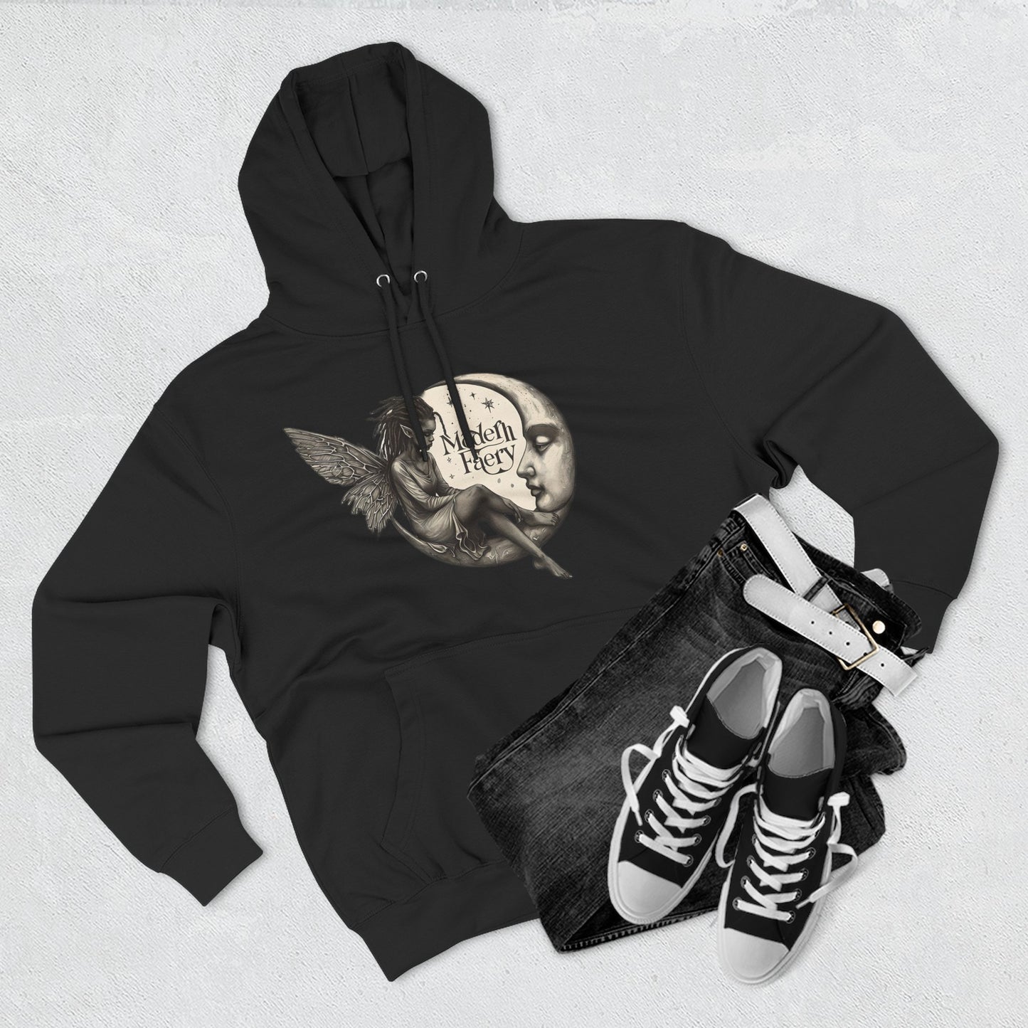 Enchanted Fairy Fleece Hoodie - Cozy, Stylish, Perfect for Gifts, Halloween, and Everyday Wear, Magical Design for Fantasy Lovers