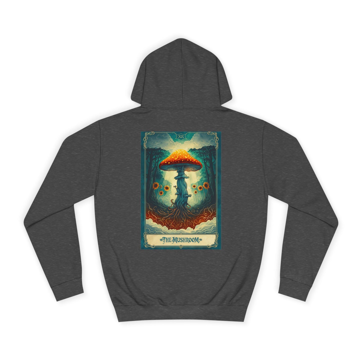 Mystical Mushroom Unisex College Hoodie - Cozy and Whimsical Design