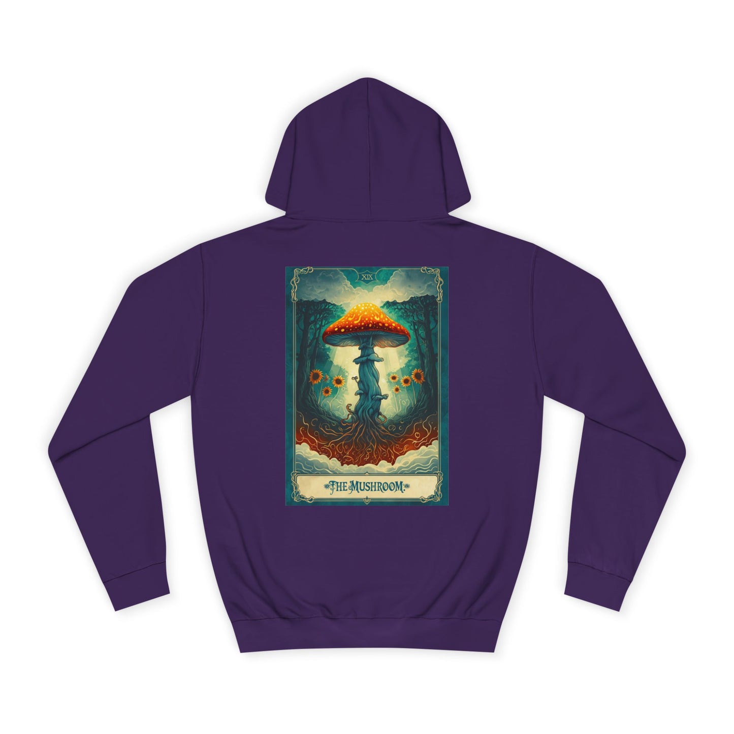 Mystical Mushroom Unisex College Hoodie - Cozy and Whimsical Design
