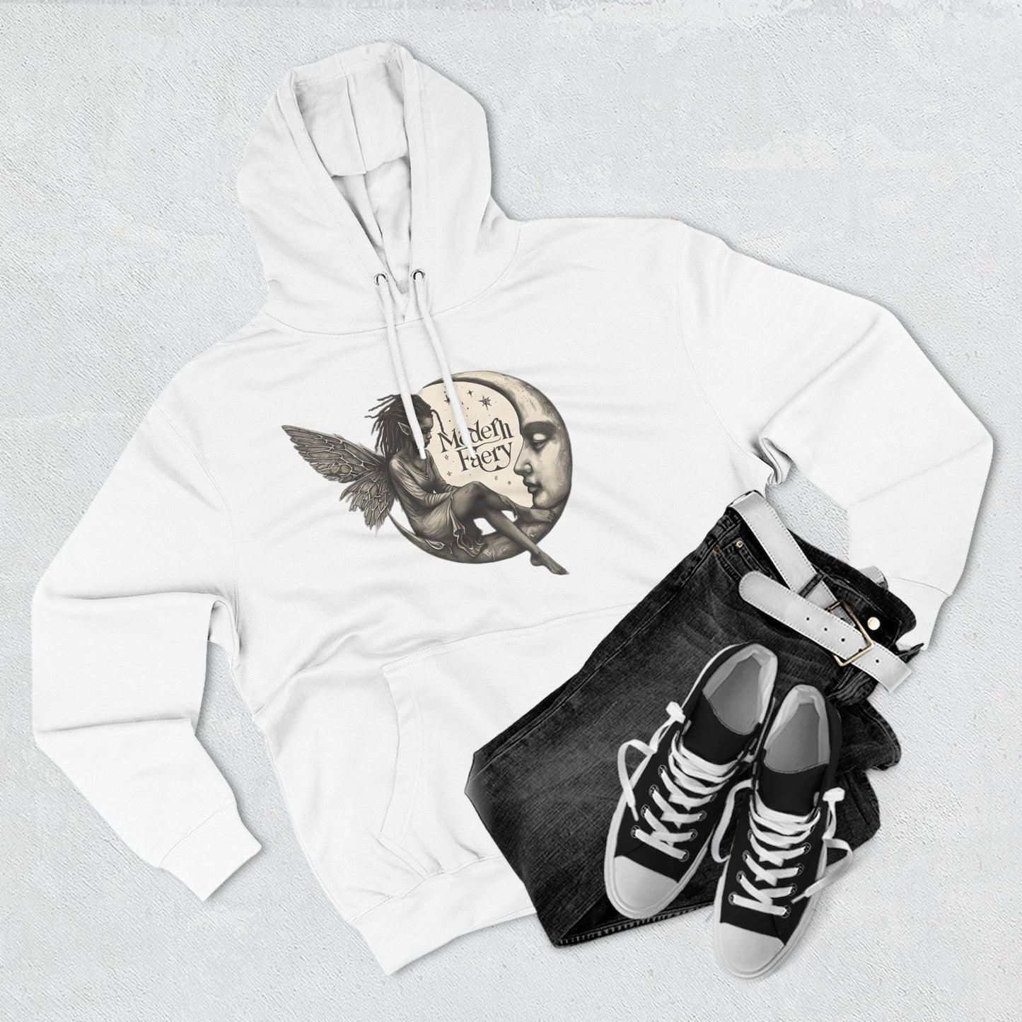 Enchanted Fairy Fleece Hoodie - Cozy, Stylish, Perfect for Gifts, Halloween, and Everyday Wear, Magical Design for Fantasy Lovers