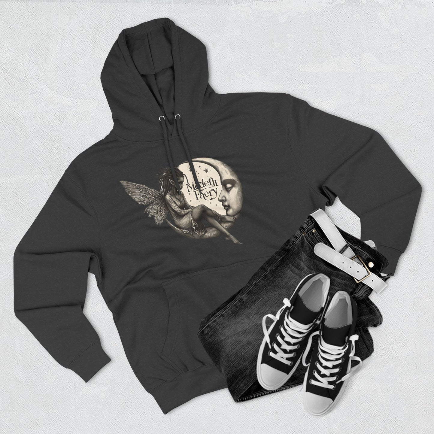 Enchanted Fairy Fleece Hoodie - Cozy, Stylish, Perfect for Gifts, Halloween, and Everyday Wear, Magical Design for Fantasy Lovers