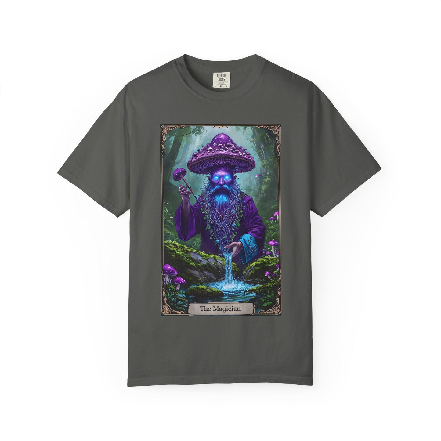 Mystical Sorcerer Tee, Magic Themed Shirt, Unisex Graphic T-Shirt, Gift for Wizards, Halloween Costume Top, Fantasy Apparel