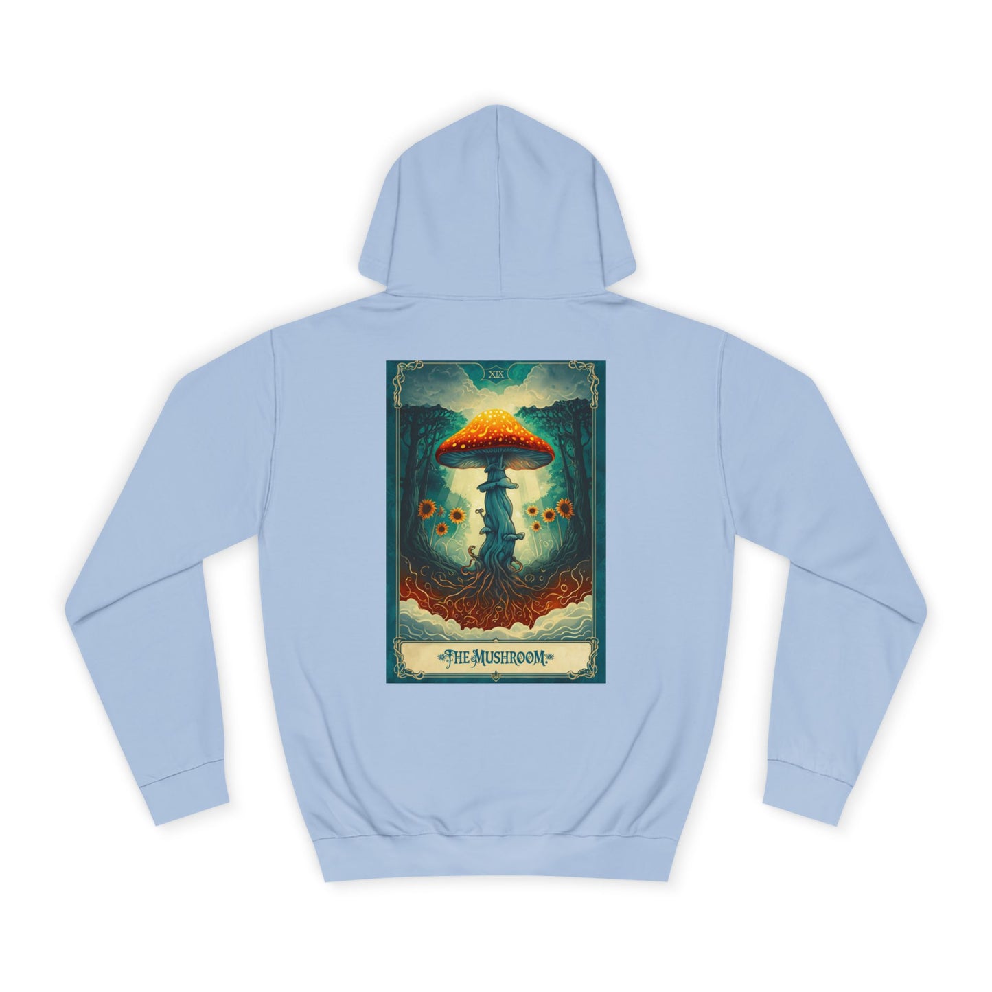 Mystical Mushroom Unisex College Hoodie - Cozy and Whimsical Design