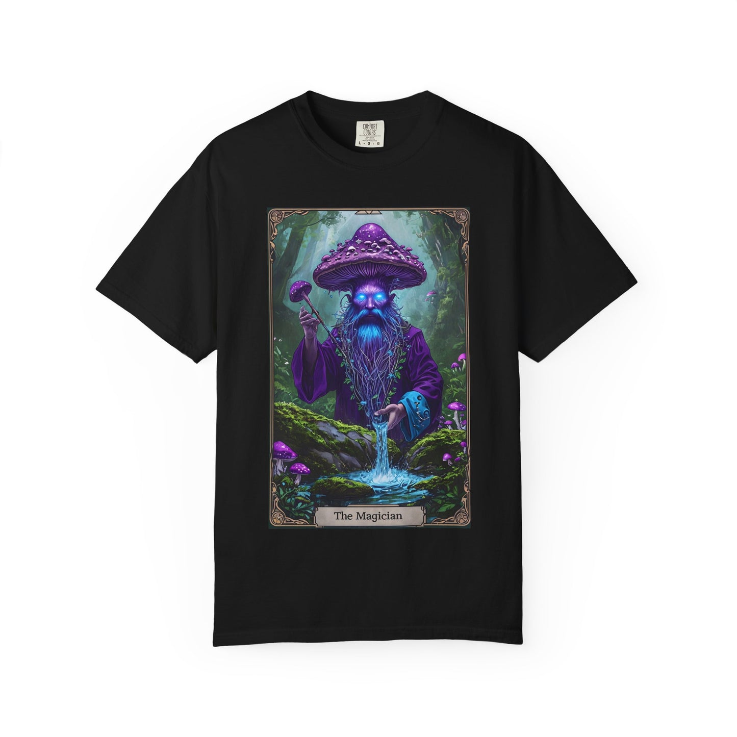 Mystical Sorcerer Tee, Magic Themed Shirt, Unisex Graphic T-Shirt, Gift for Wizards, Halloween Costume Top, Fantasy Apparel