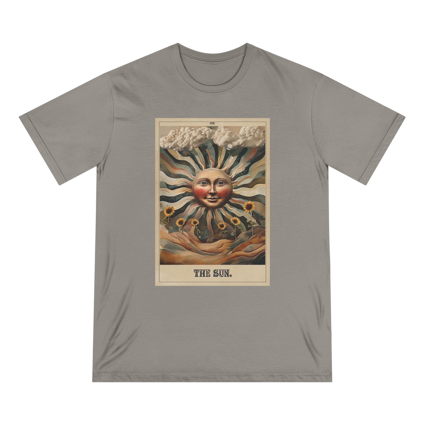Sun Tarot-Infused Organic T-Shirt | Vintage Design for Nature Lovers
