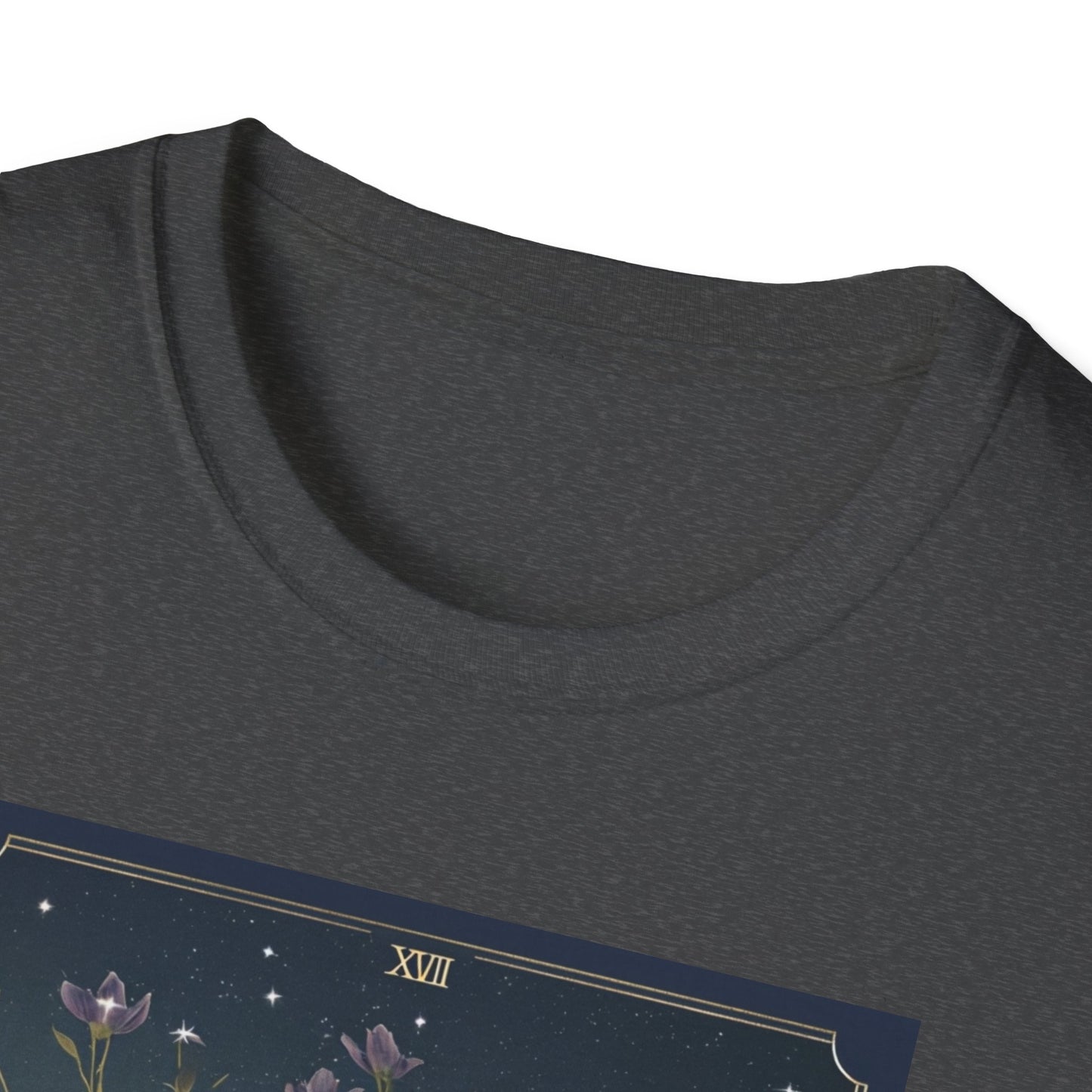 Boho Tarot Star Unisex Softstyle T-Shirt - Boho Vintage Art Tee