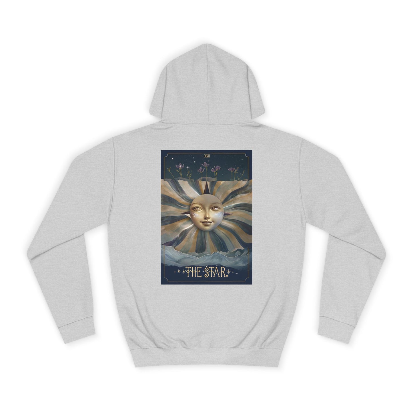 The Star Unisex College Hoodie - Celestial Artwork for Astrology Lovers