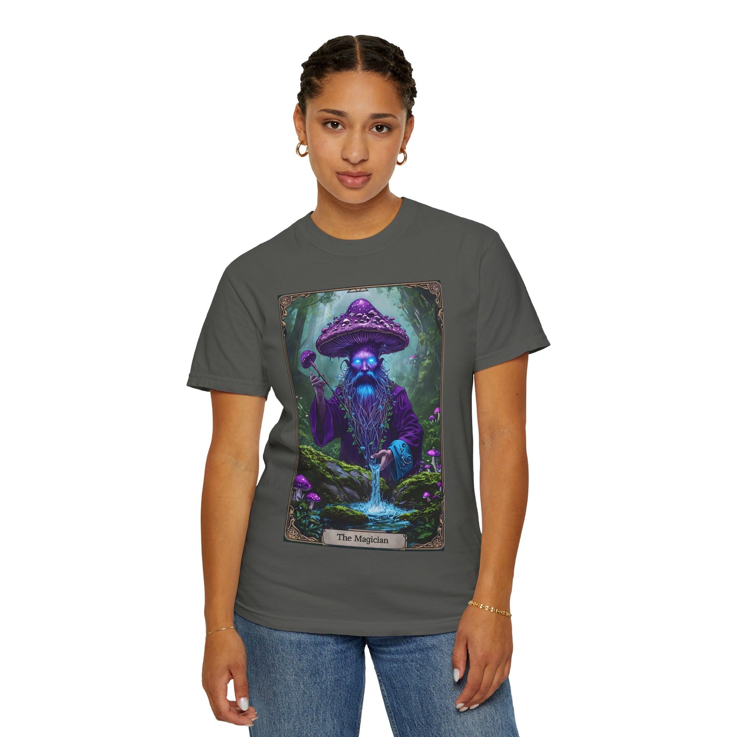 Mystical Sorcerer Tee, Magic Themed Shirt, Unisex Graphic T-Shirt, Gift for Wizards, Halloween Costume Top, Fantasy Apparel