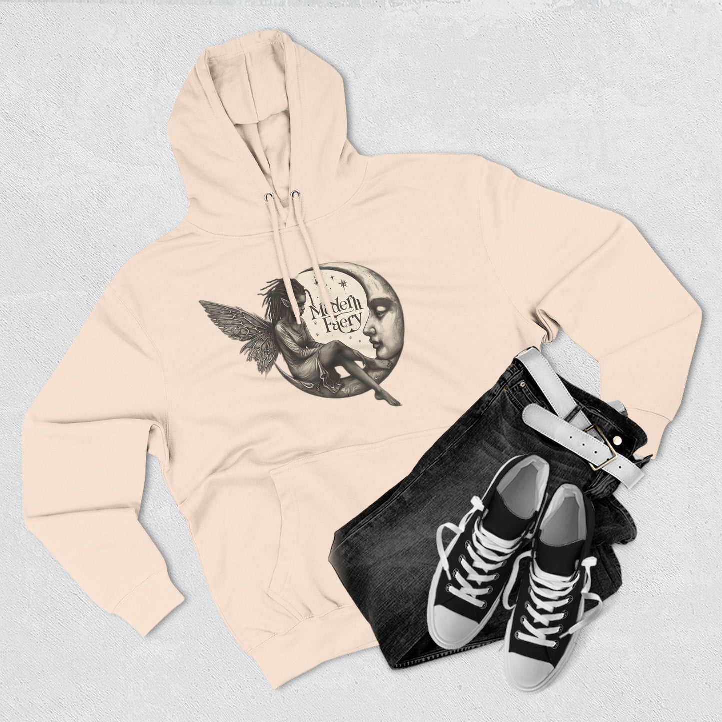 Enchanted Fairy Fleece Hoodie - Cozy, Stylish, Perfect for Gifts, Halloween, and Everyday Wear, Magical Design for Fantasy Lovers