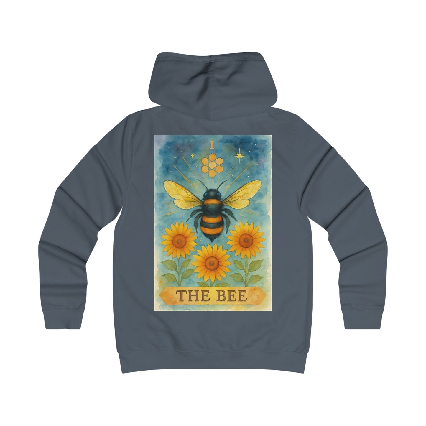 Girlie Bee Graphic Hoodie - Cozy Fashion for College Students, Casual Wear, Spring Outfits, Gift for Her, Bee Lovers