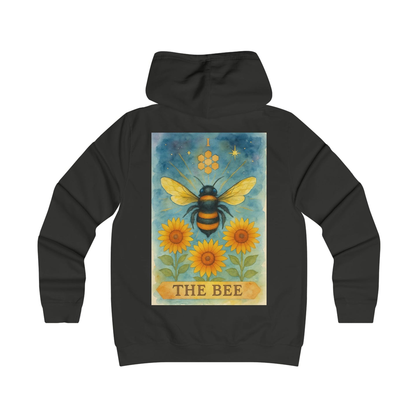 Girlie Bee Graphic Hoodie - Cozy Fashion for College Students, Casual Wear, Spring Outfits, Gift for Her, Bee Lovers