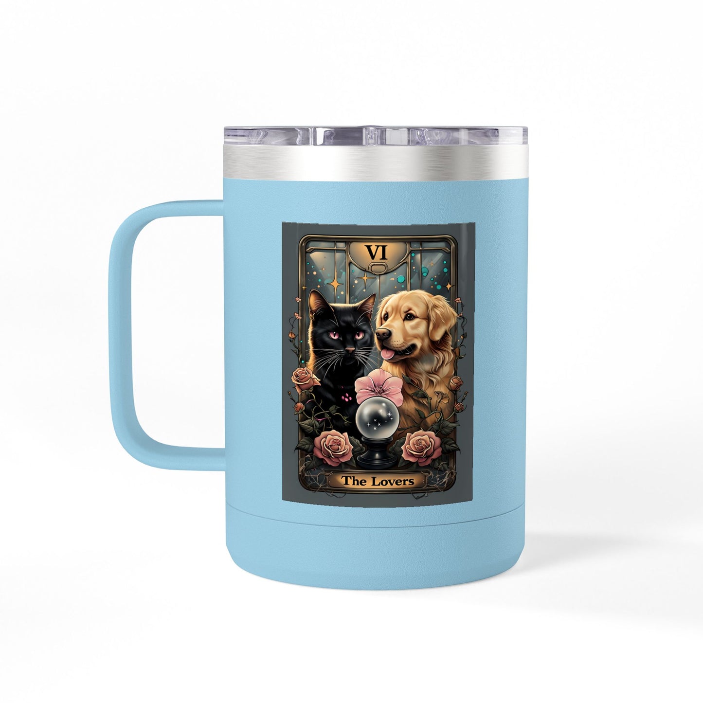 Charming Pet Lovers Coffee Mug Tumbler | Gift for Dog and Cat Owners | Fun Beverage Container | Pet Owners' Collection, Animal Lovers [...]