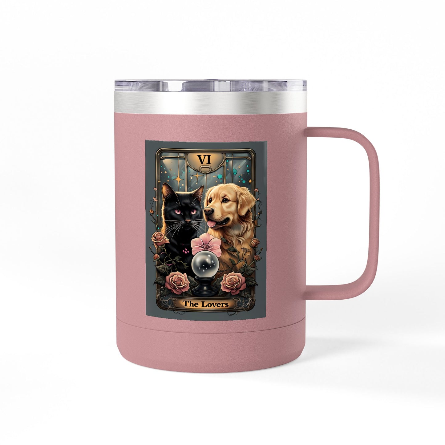 Charming Pet Lovers Coffee Mug Tumbler | Gift for Dog and Cat Owners | Fun Beverage Container | Pet Owners' Collection, Animal Lovers [...]