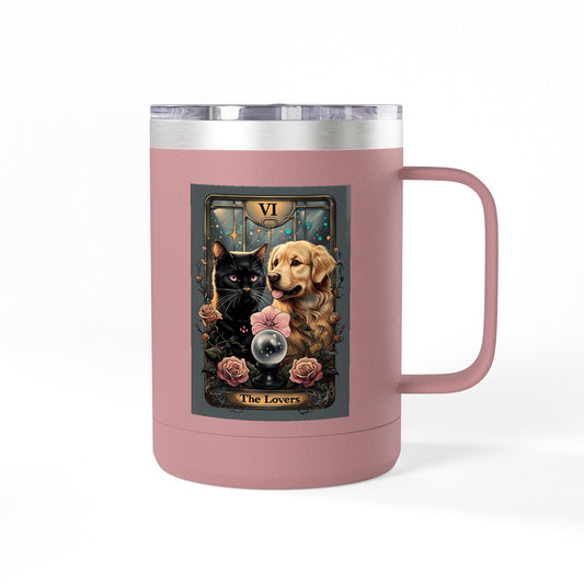 Charming Pet Lovers Coffee Mug Tumbler | Gift for Dog and Cat Owners | Fun Beverage Container | Pet Owners' Collection, Animal Lovers [...]