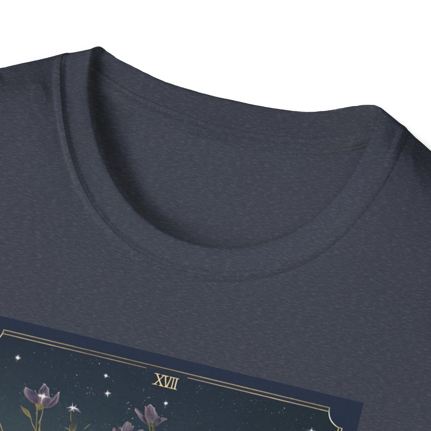 Boho Tarot Star Unisex Softstyle T-Shirt - Boho Vintage Art Tee