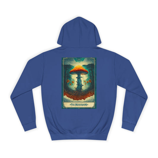 Mystical Mushroom Unisex College Hoodie - Cozy and Whimsical Design