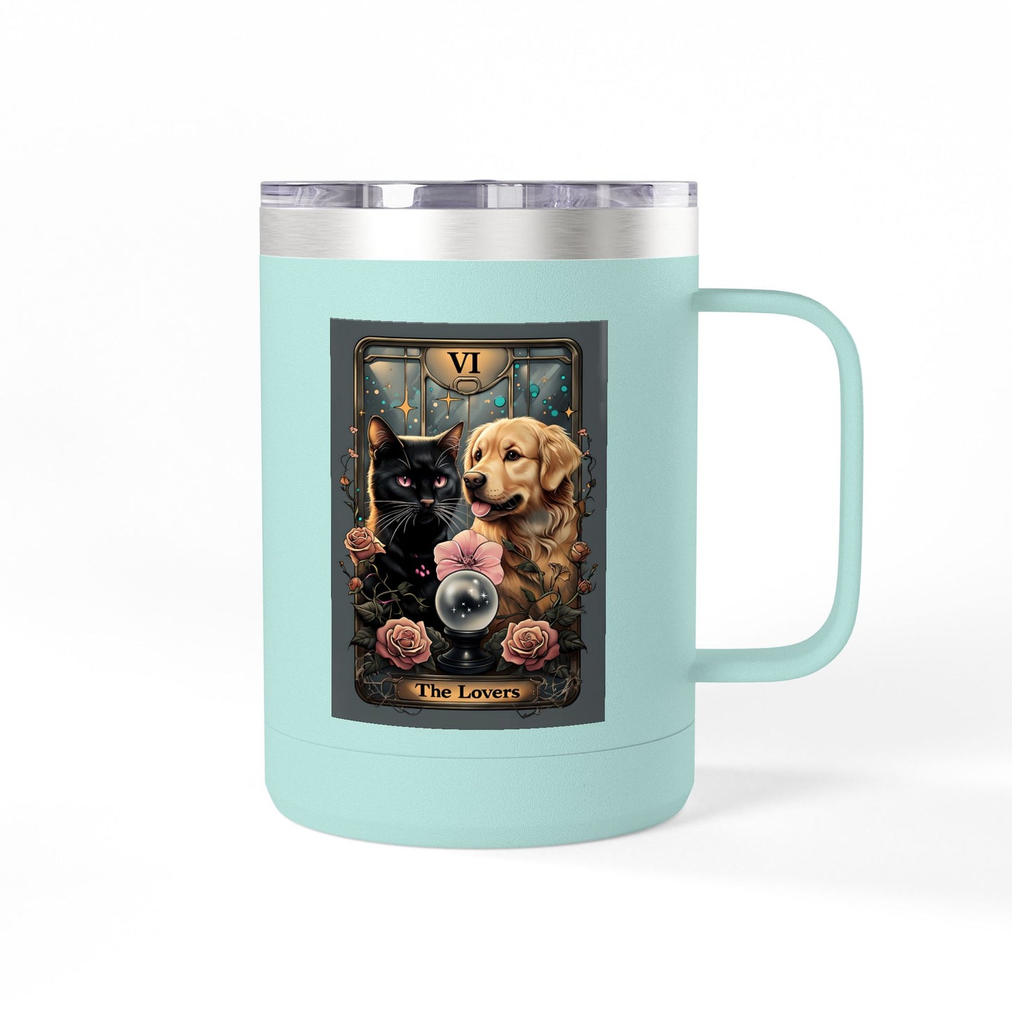 Charming Pet Lovers Coffee Mug Tumbler | Gift for Dog and Cat Owners | Fun Beverage Container | Pet Owners' Collection, Animal Lovers [...]