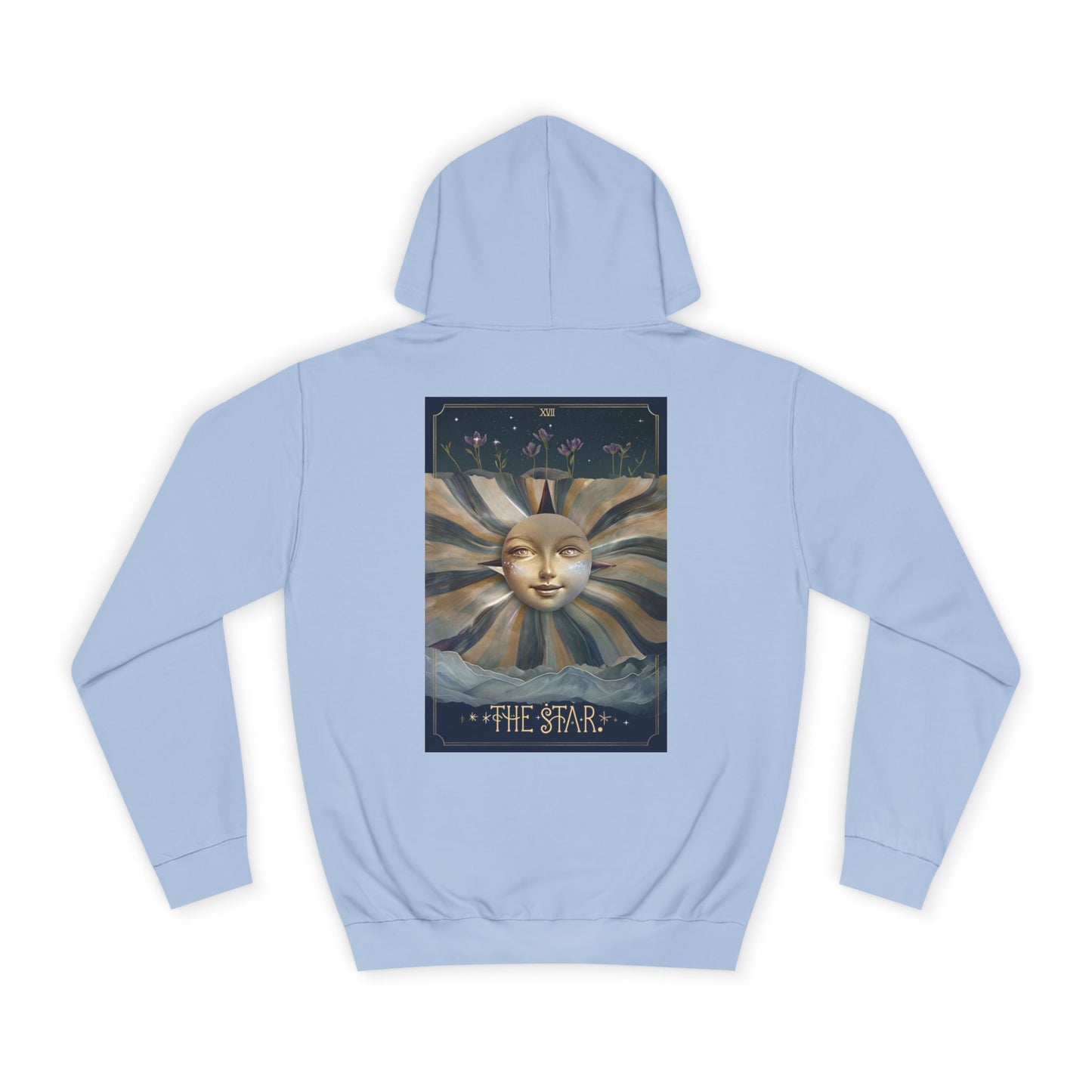 The Star Unisex College Hoodie - Celestial Artwork for Astrology Lovers