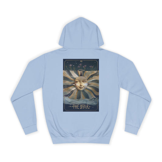 The Star Unisex College Hoodie - Celestial Artwork for Astrology Lovers