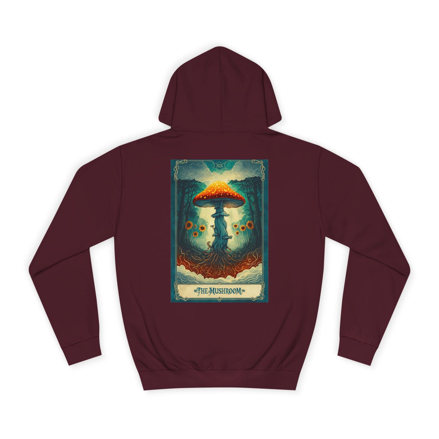 Mystical Mushroom Unisex College Hoodie - Cozy and Whimsical Design