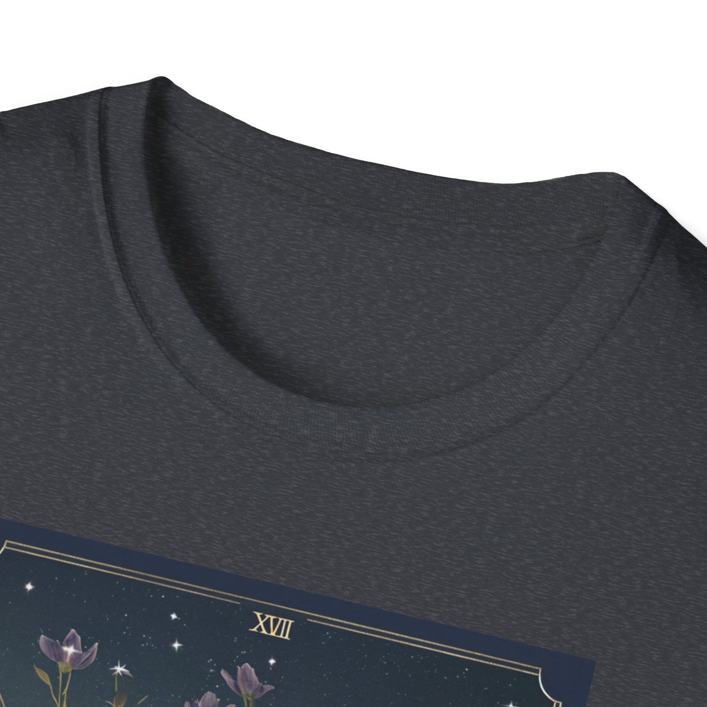 Boho Tarot Star Unisex Softstyle T-Shirt - Boho Vintage Art Tee