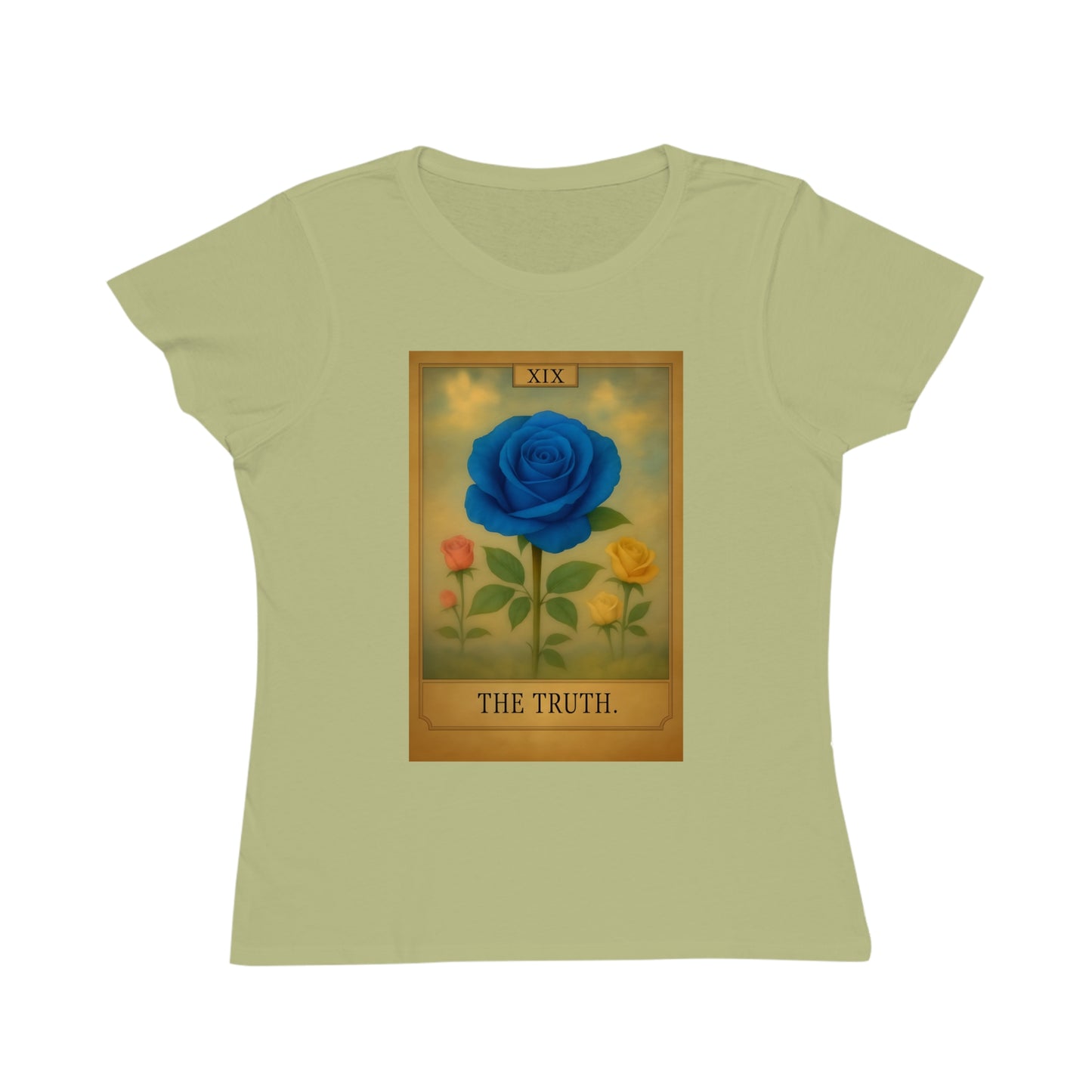 Vintage Blue Rose Truth T-Shirt - Bohemian Style, Gift for Her, Casual Wear, Spring Fashion, Nature Lover's Tee