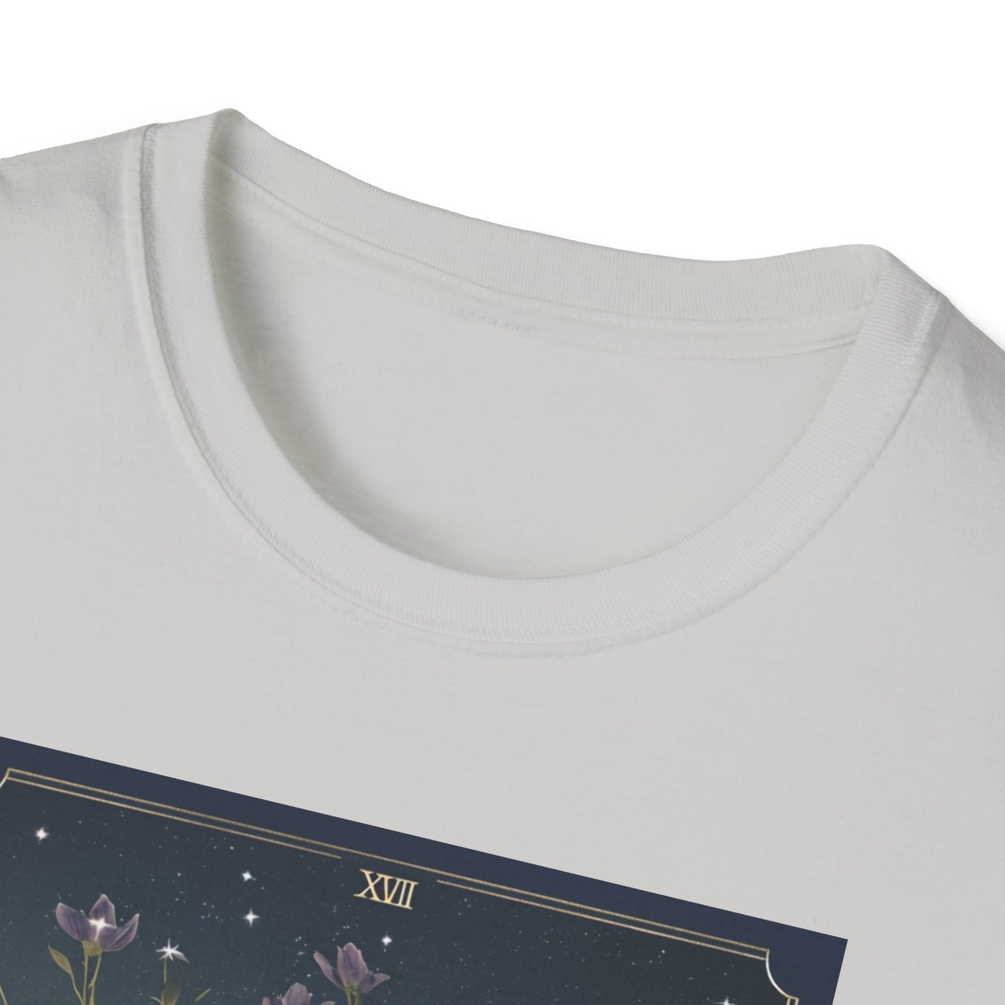 Boho Tarot Star Unisex Softstyle T-Shirt - Boho Vintage Art Tee
