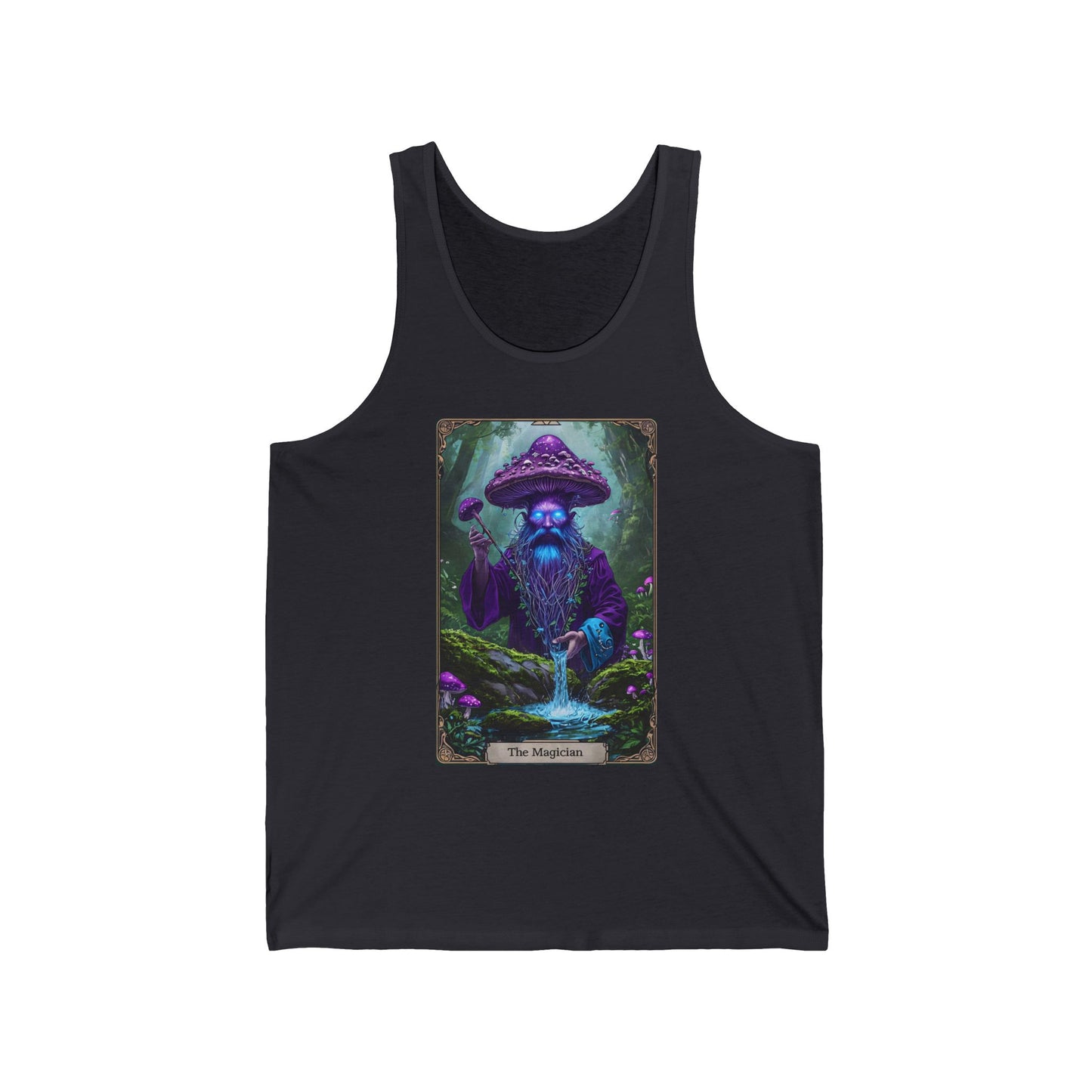 Magician Tarot Tank Top, Unisex Jersey Tank, Festival Wear, Summer Vibes, Bohemian Apparel, Gifts for Nature Lovers