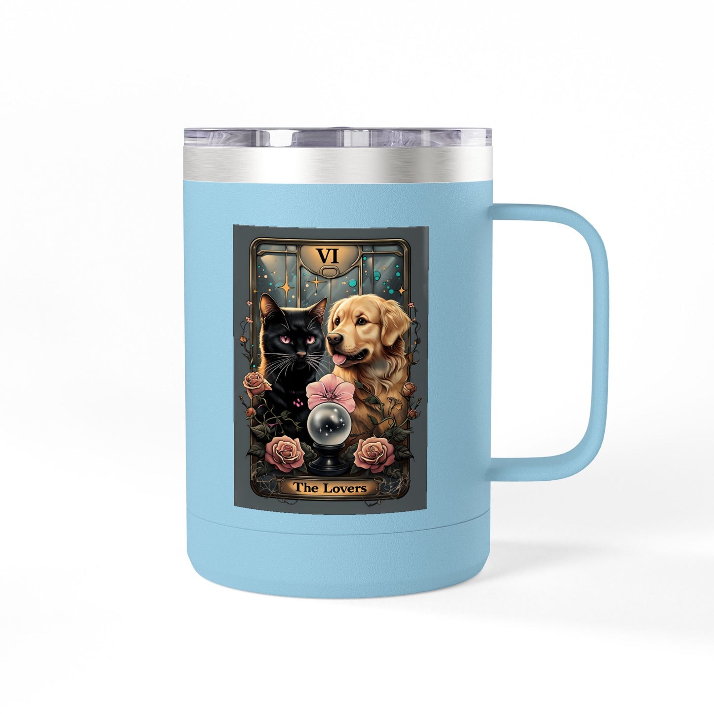 Charming Pet Lovers Coffee Mug Tumbler | Gift for Dog and Cat Owners | Fun Beverage Container | Pet Owners' Collection, Animal Lovers [...]
