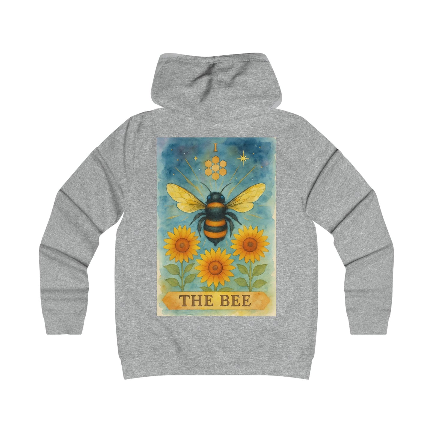 Girlie Bee Graphic Hoodie - Cozy Fashion for College Students, Casual Wear, Spring Outfits, Gift for Her, Bee Lovers