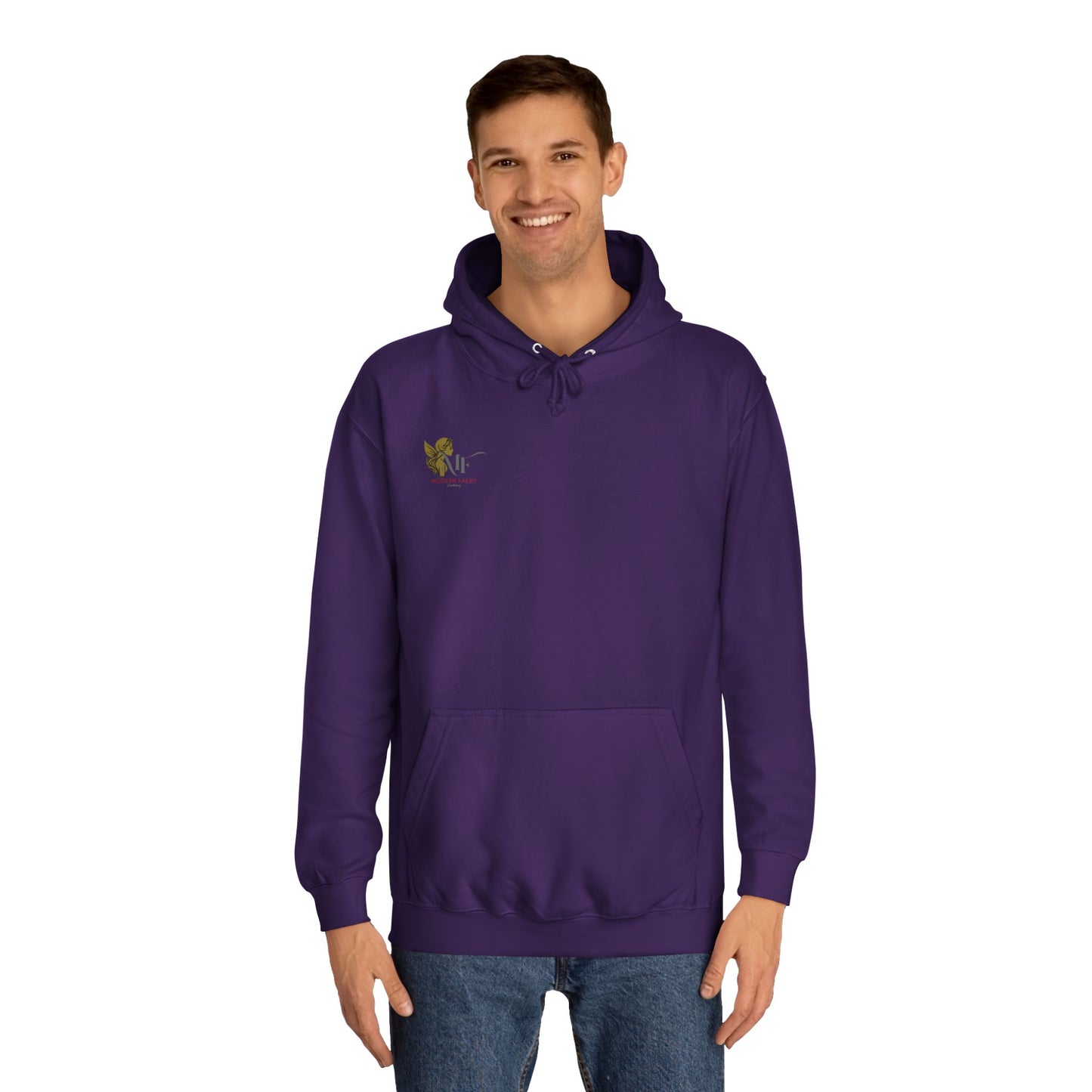 Mystical Mushroom Unisex College Hoodie - Cozy and Whimsical Design