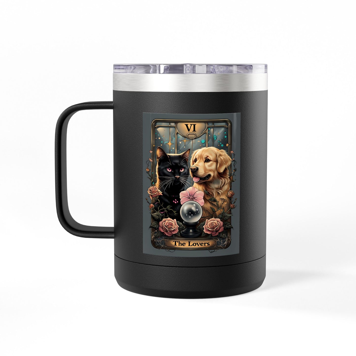 Charming Pet Lovers Coffee Mug Tumbler | Gift for Dog and Cat Owners | Fun Beverage Container | Pet Owners' Collection, Animal Lovers [...]