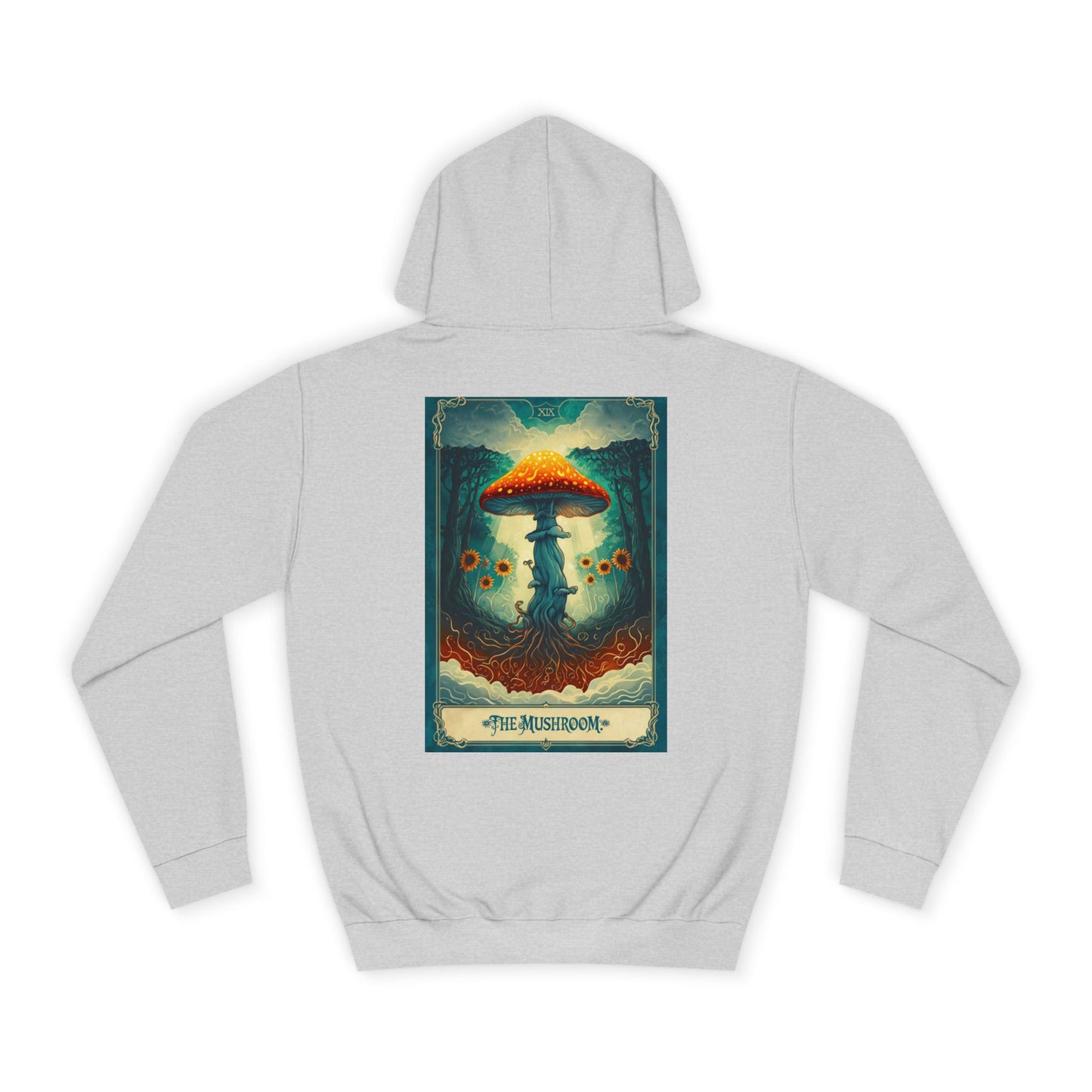 Mystical Mushroom Unisex College Hoodie - Cozy and Whimsical Design