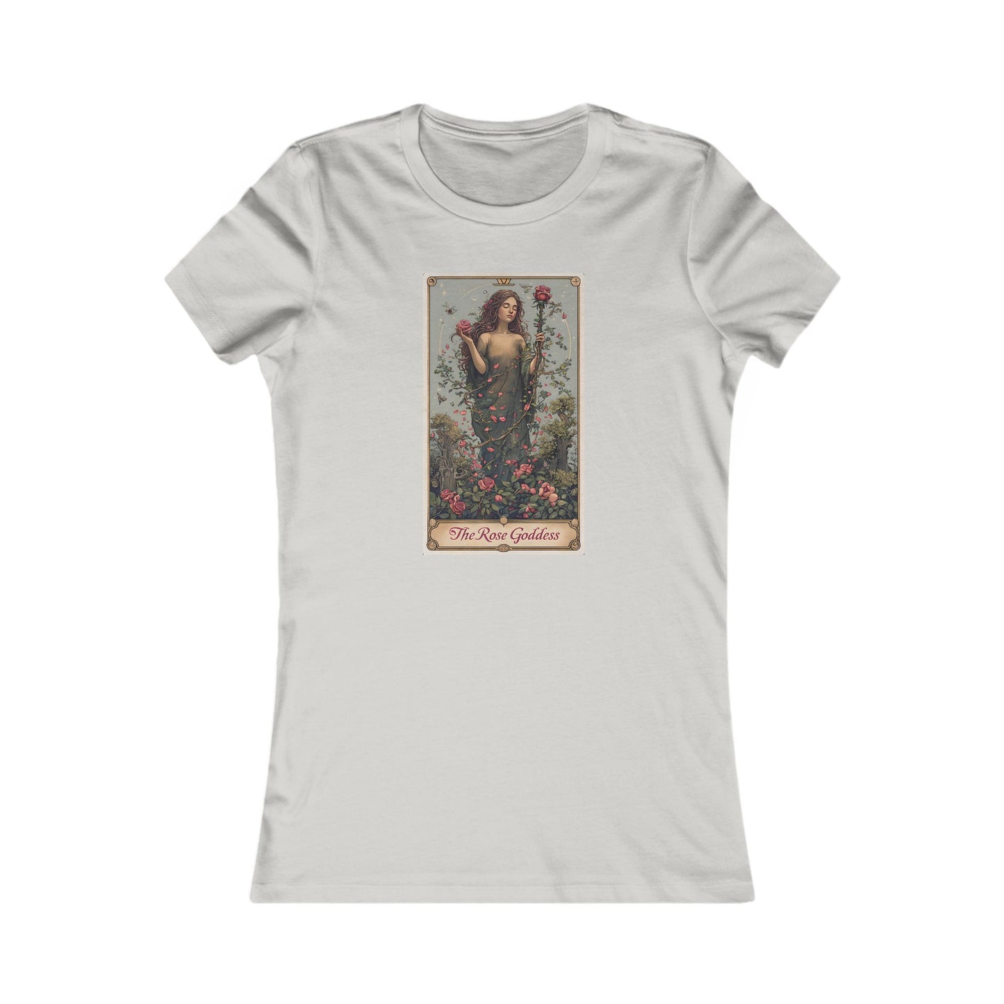 Vintage Floral Women&#039;s Favorite Tee - The Rose Goddess Design