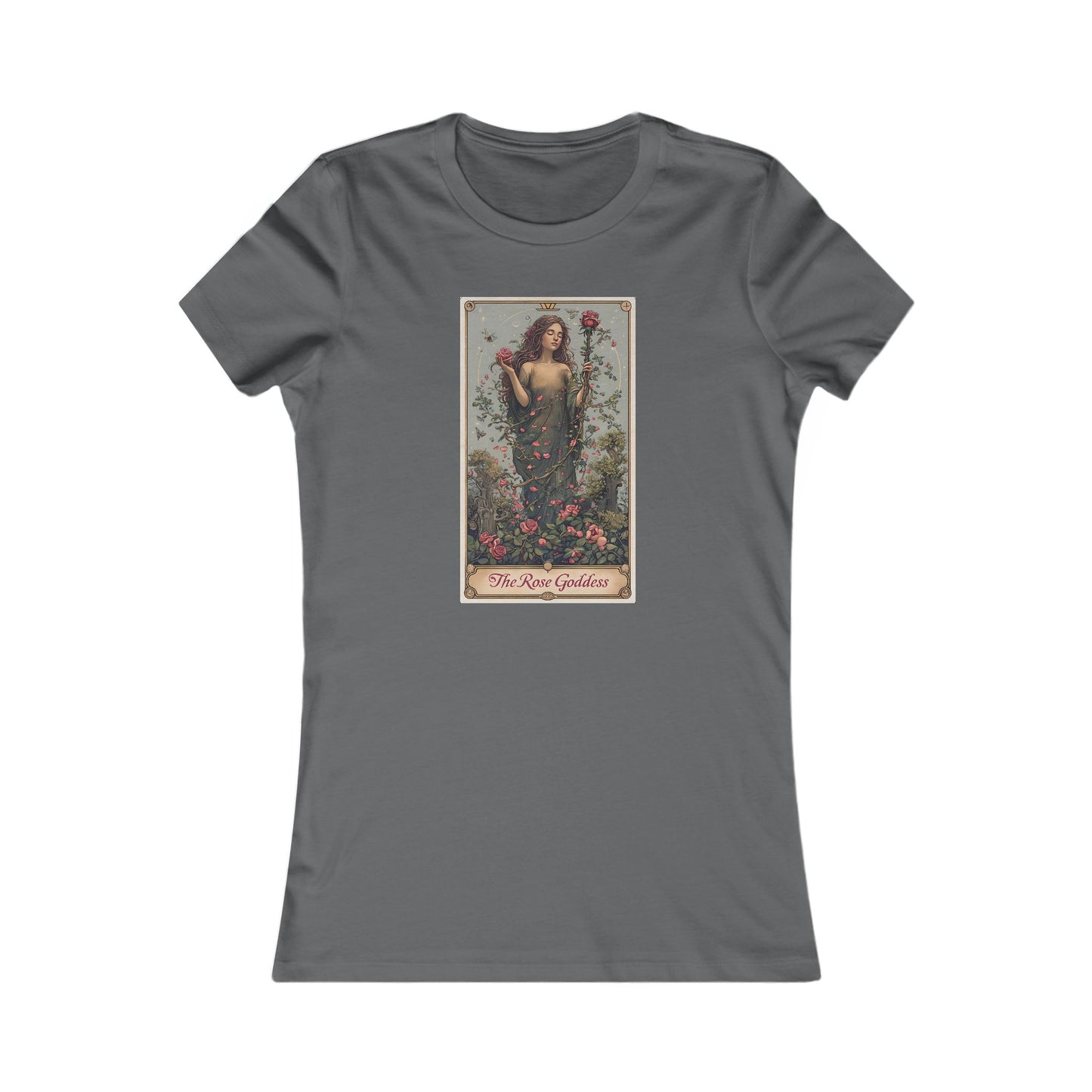 Vintage Floral Women&#039;s Favorite Tee - The Rose Goddess Design