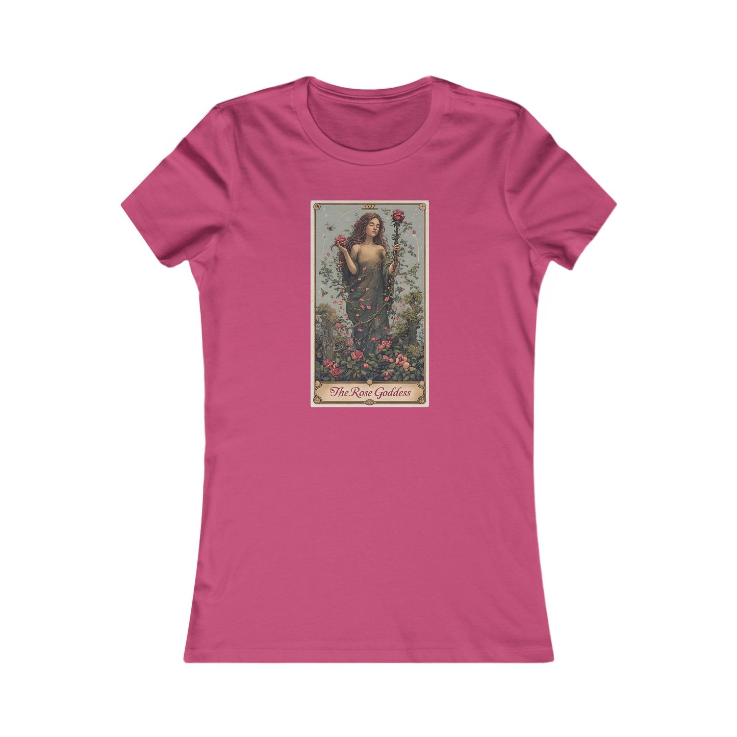 Vintage Floral Women&#039;s Favorite Tee - The Rose Goddess Design