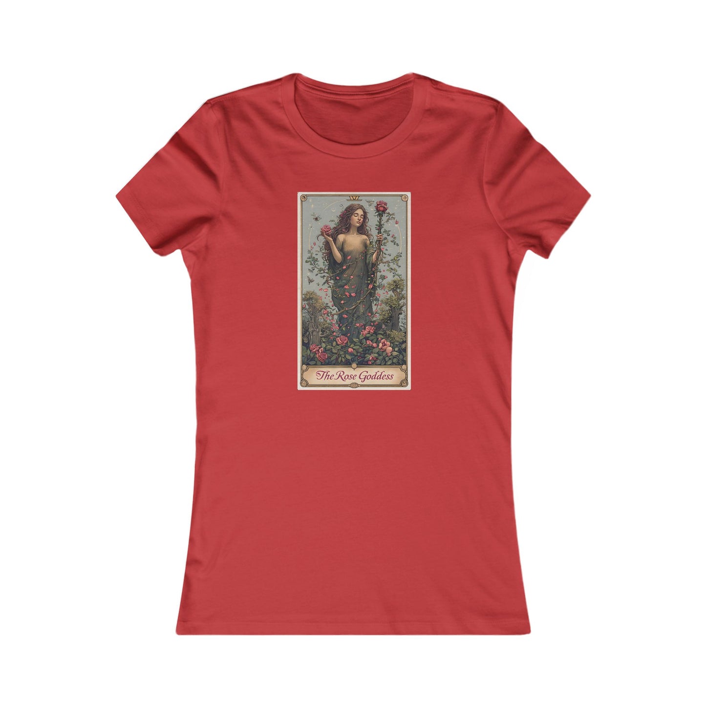Vintage Floral Women&#039;s Favorite Tee - The Rose Goddess Design