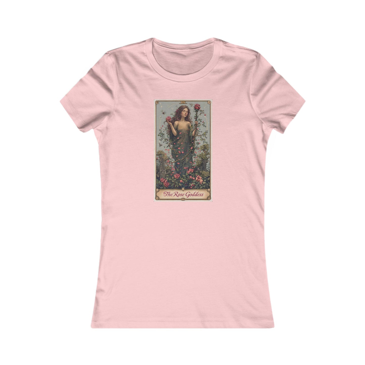 Vintage Floral Women&#039;s Favorite Tee - The Rose Goddess Design