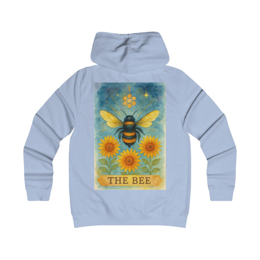 Girlie Bee Graphic Hoodie - Cozy Fashion for College Students, Casual Wear, Spring Outfits, Gift for Her, Bee Lovers