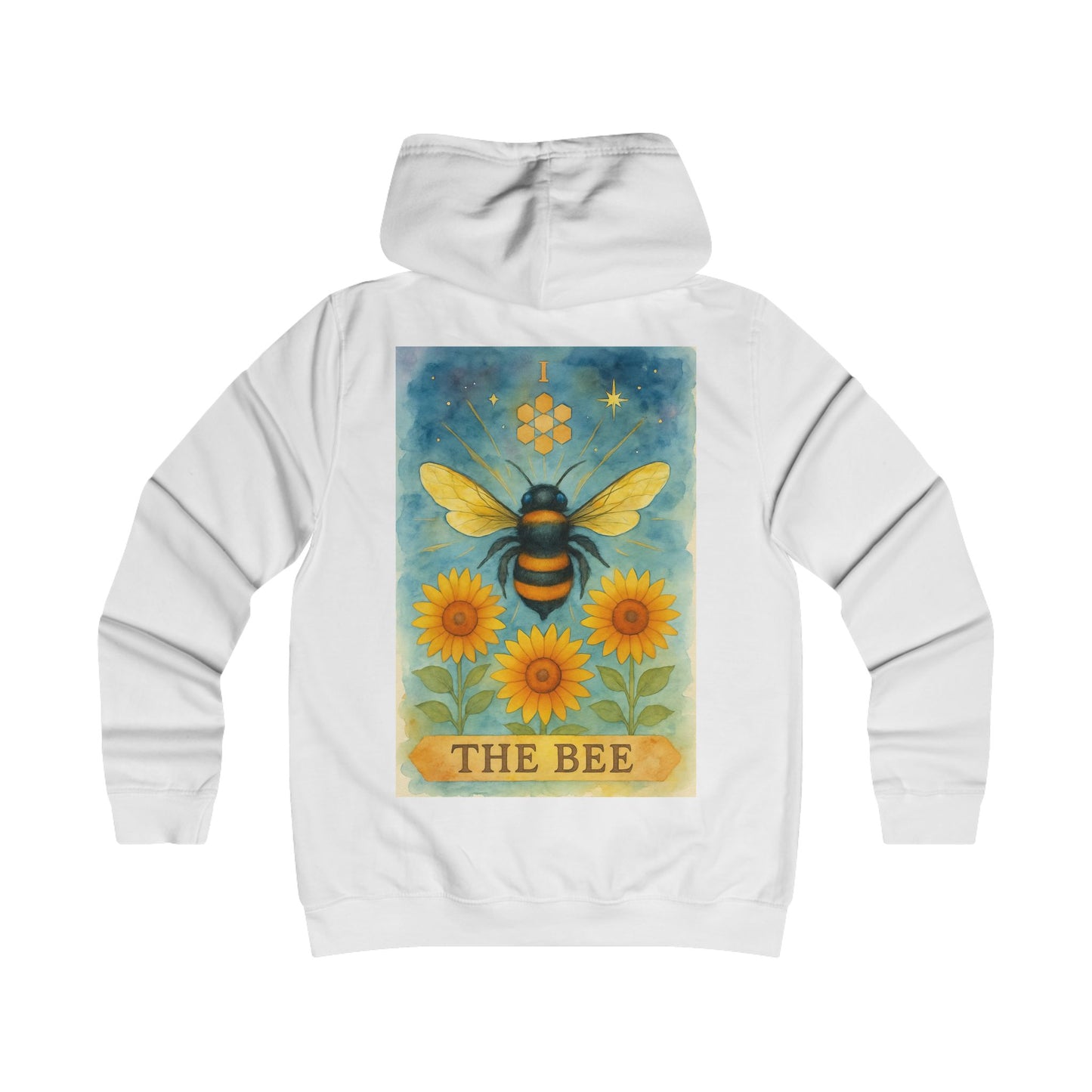 Girlie Bee Graphic Hoodie - Cozy Fashion for College Students, Casual Wear, Spring Outfits, Gift for Her, Bee Lovers