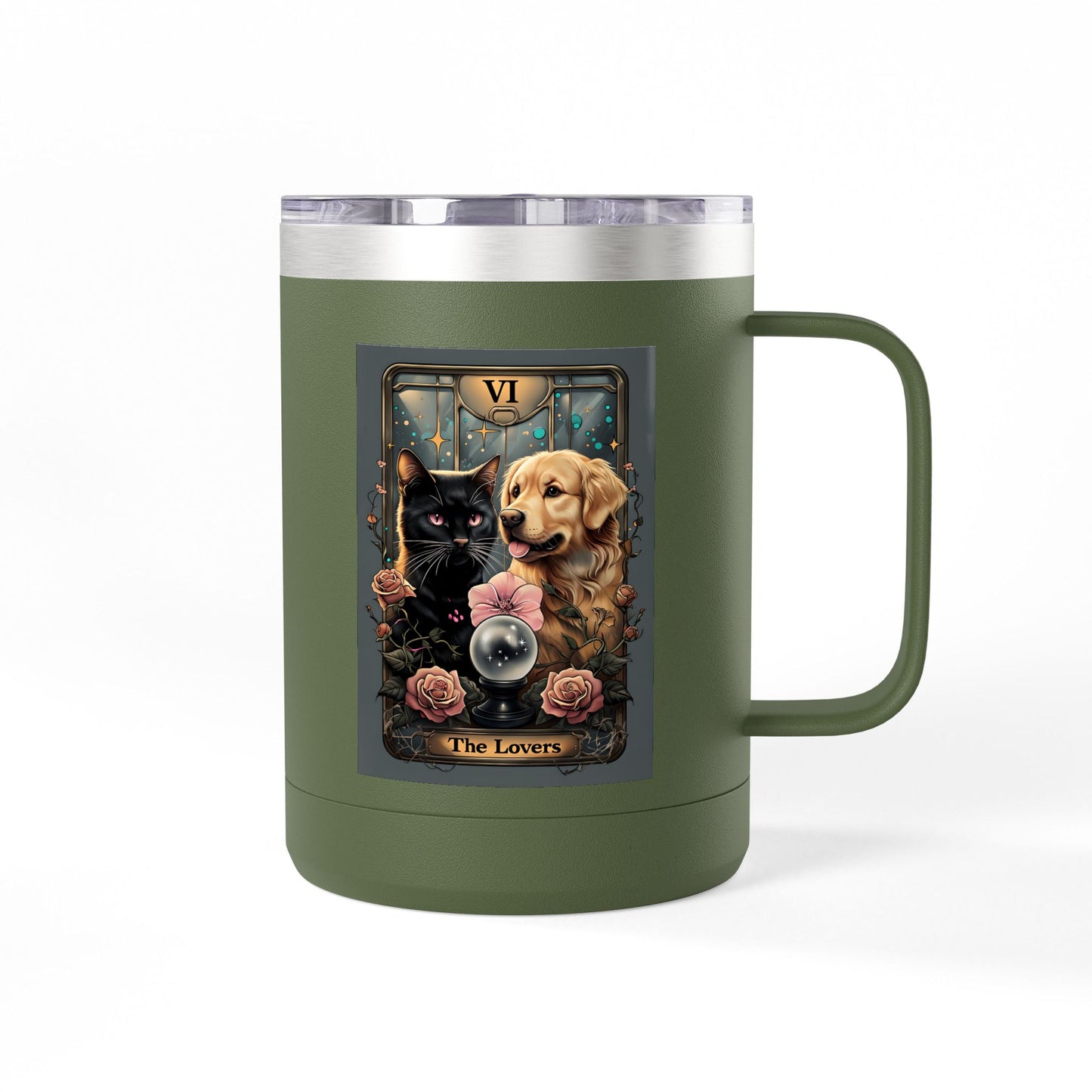 Charming Pet Lovers Coffee Mug Tumbler | Gift for Dog and Cat Owners | Fun Beverage Container | Pet Owners' Collection, Animal Lovers [...]