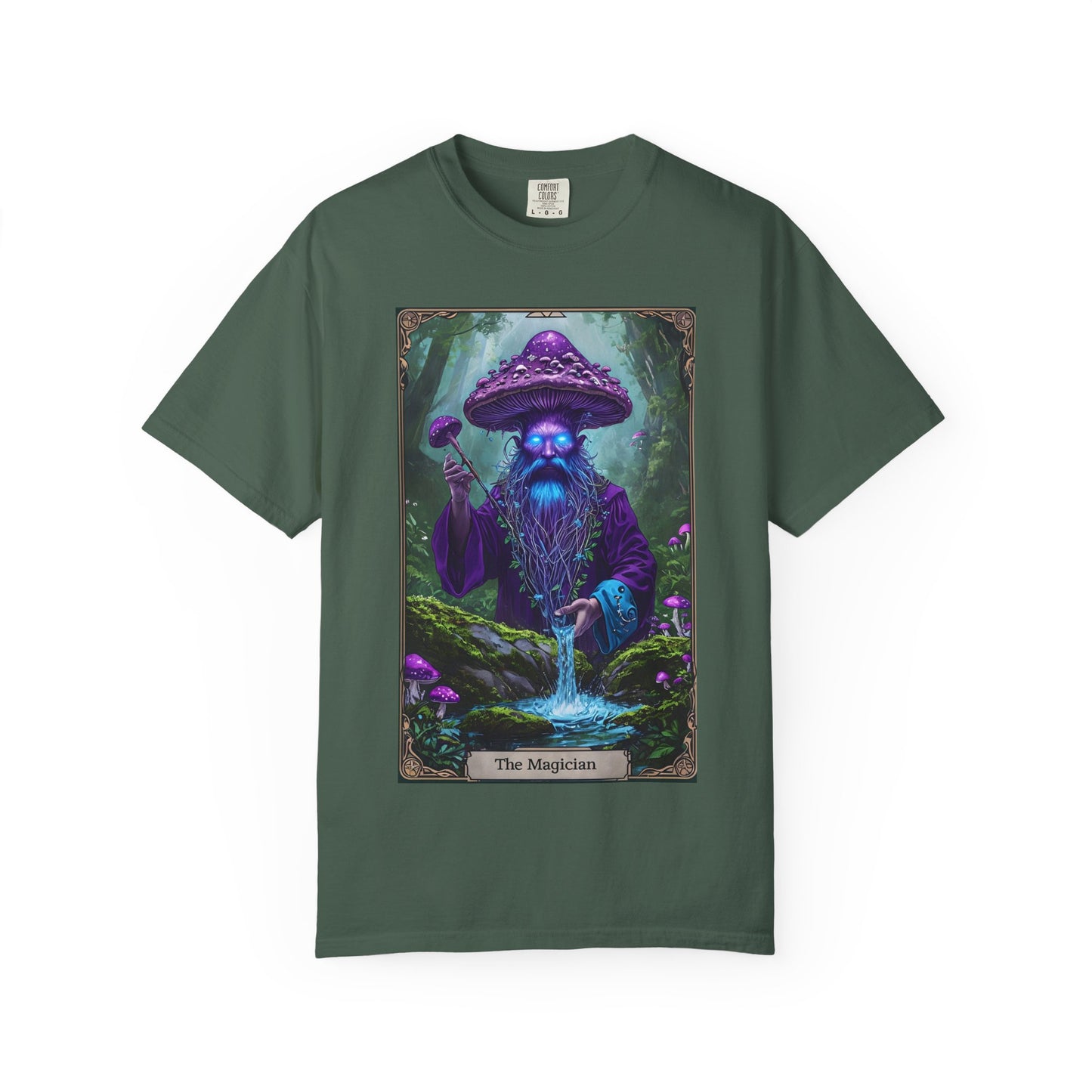 Mystical Sorcerer Tee, Magic Themed Shirt, Unisex Graphic T-Shirt, Gift for Wizards, Halloween Costume Top, Fantasy Apparel